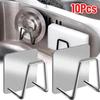 Kitchen Sponges Holder Stainless Steel Sink Sponges Drain Drying Rack Self Adhesive Storage Holder Wall Hooks Kitchen Organizer