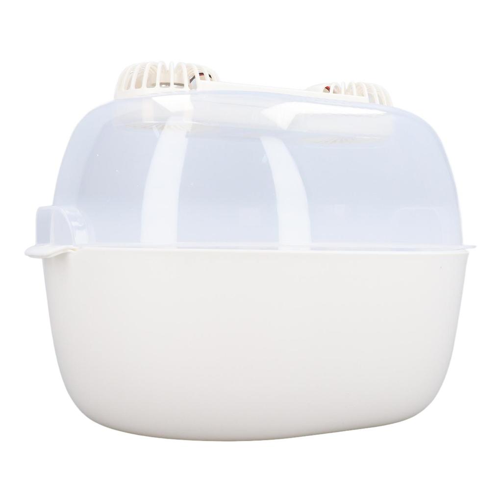 Haushalts-Auftaubox mit Doppelventilator, Doppelschicht-Abtropfgestell, 1800 mAh, Timer, abnehmbar, USB-Aufladung, UV