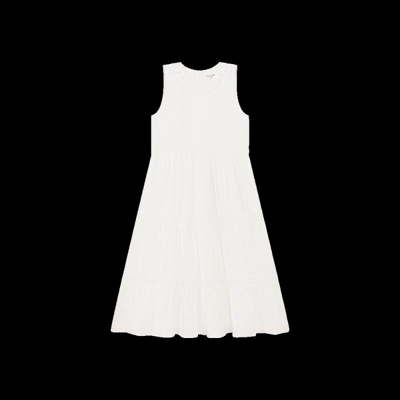 ELLE KIDS Girl's Summer Cotton Sleeveless Casual Dress