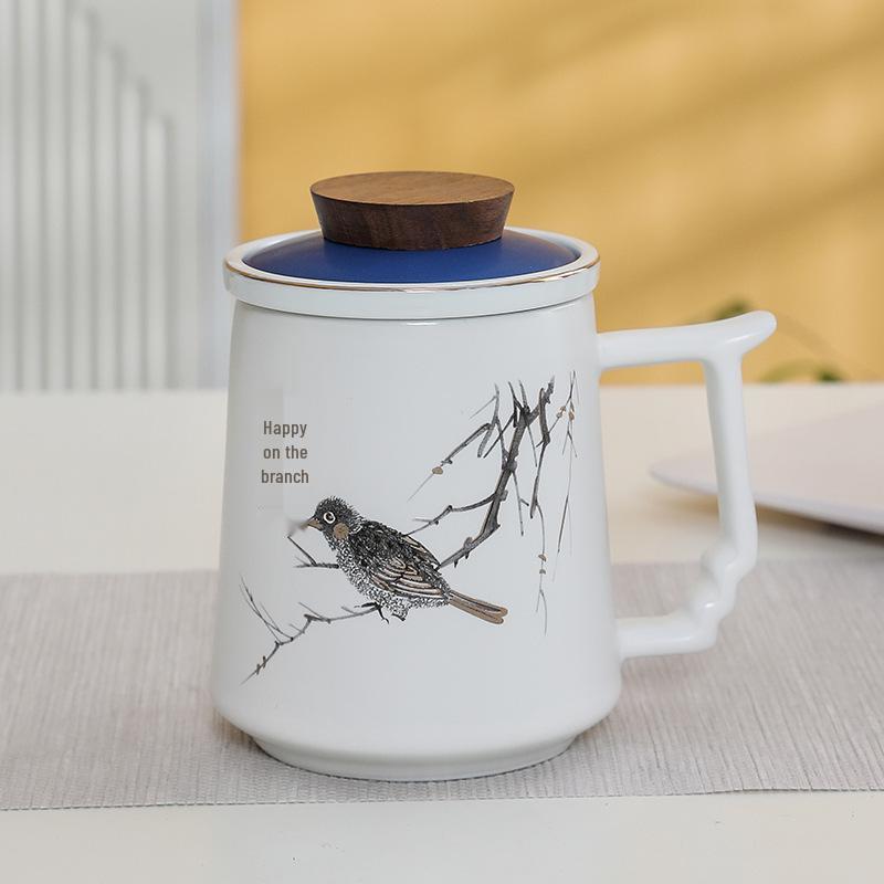 Premium Ceramic Mug with Custom Logo - Gift for Annual Company Event or Cultural Souvenir