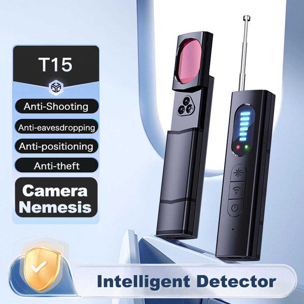 Hidde Camera Detector Anti-Spy Car GPS Tracker Listening Device Finder Bug RF Wireless All Signal Scanner Security Protection