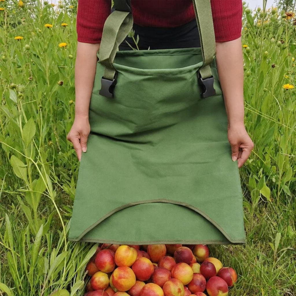 Borsa da Raccolta Indossabile con Spallacci Versatile per la Raccolta in Frutteto