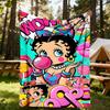 1PC Betty Boop Outdoor Blanket Lightweight Flannel, Soft & Warm, All-Season Use for Sofa, Outdoor, Camping, Living Room, Office39