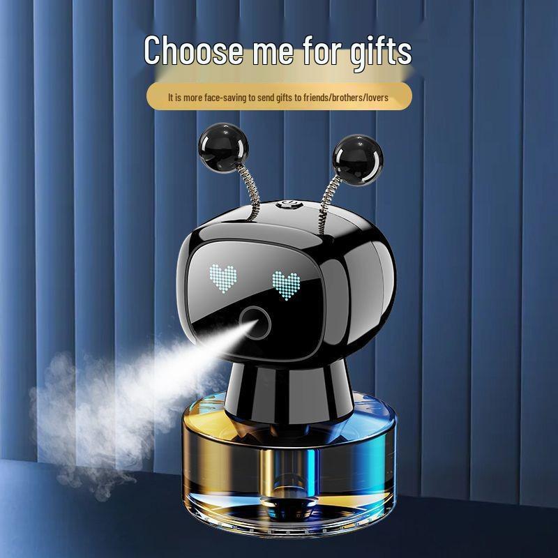 Luxury Smart Car Aroma Diffuser & Perfume Robot Ornament for Summer