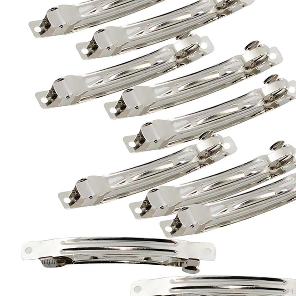 10/SET French Barrette Clips Hair Bows Craft Diy