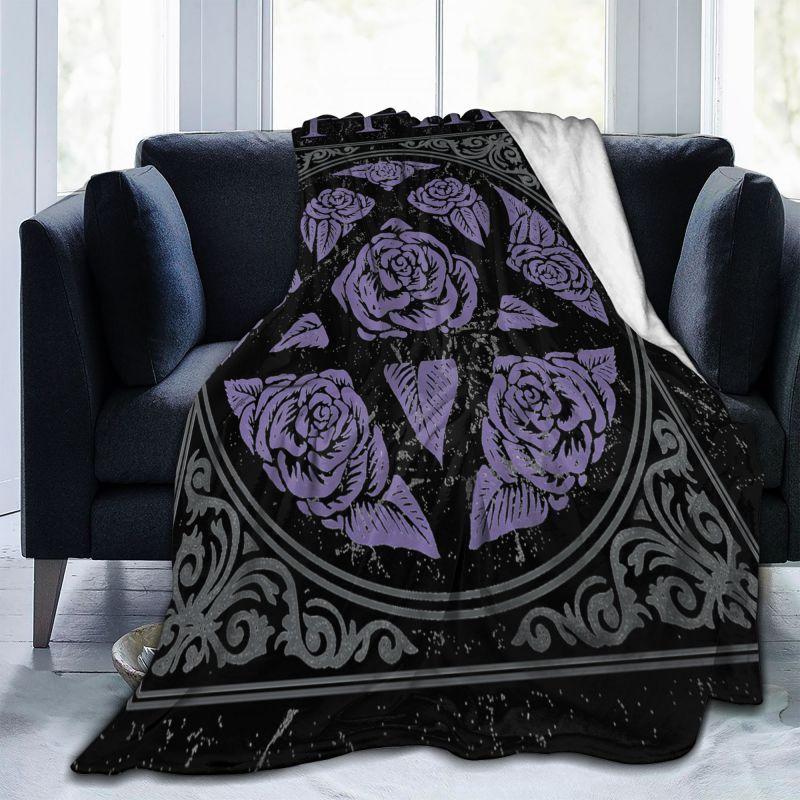 Popular Him His Infernal Majesty Gothic Metal Blanket Autumn On Couch Coral Fleece Sofa Dedicated Home Decotation