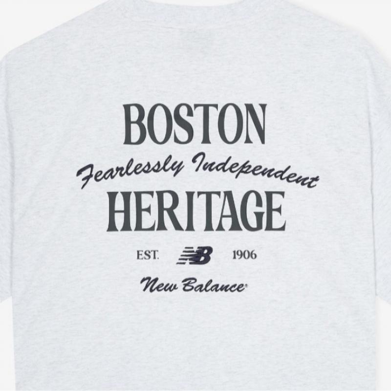 New Balance ShorT Sleeve T shirT Summer Travel bosTon Uni Nqj Nbnefca023 16