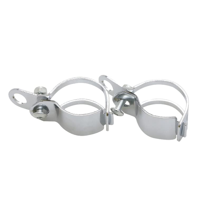 Marosam Motorcycle American Bullet Turn Signal Harley (Bracket, Silver)