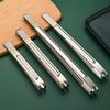 Abdo 12-inch Wavy Stainless Steel Kitchen Tongs (4-pack)
