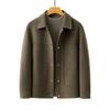 Men's Jacket Woolen Coat Autumn and Winter Casual Slim-fitting Trendy Handsome Double-sided Woolen Coat Men