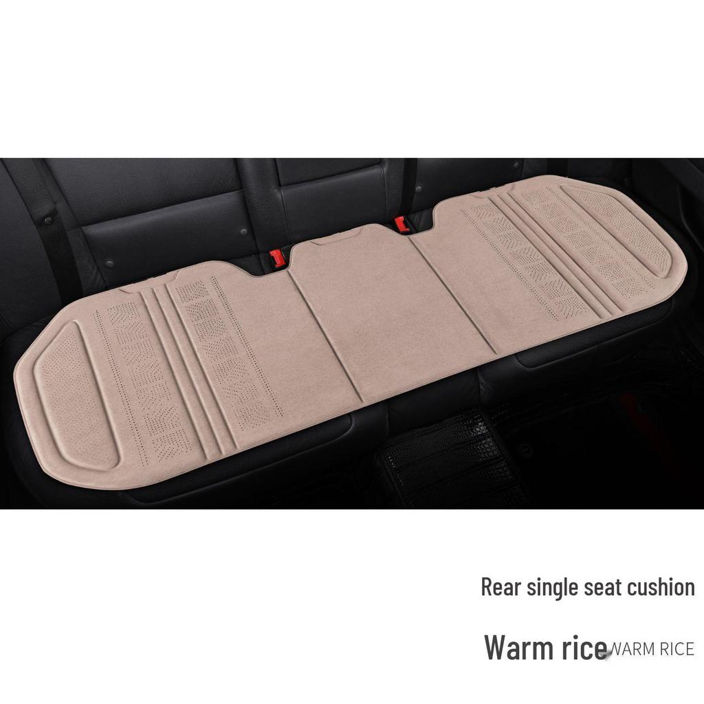 Universal Breathable Lambskin Suede Car Seat Cushion for All Seasons
