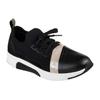 Womens/Ladies Modern Jogg Leather Trainers