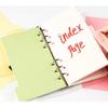 A6A7B4 Colored Index Loose-Leaf Notebook Refill and Divider Pages for Planners