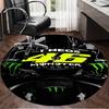 1PC Valentino Rider Round Rug, Non-slip Chair Mat, Home Decor, Circle Carpet Perfect for Office, Bedroom, Living Room,Christmas Gift