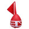 Tauchboje PVC Lebendige Farbe Tauch-Aufblas-Torpedoboje mit Tauchflagge zum Schwimmen Schnorcheln