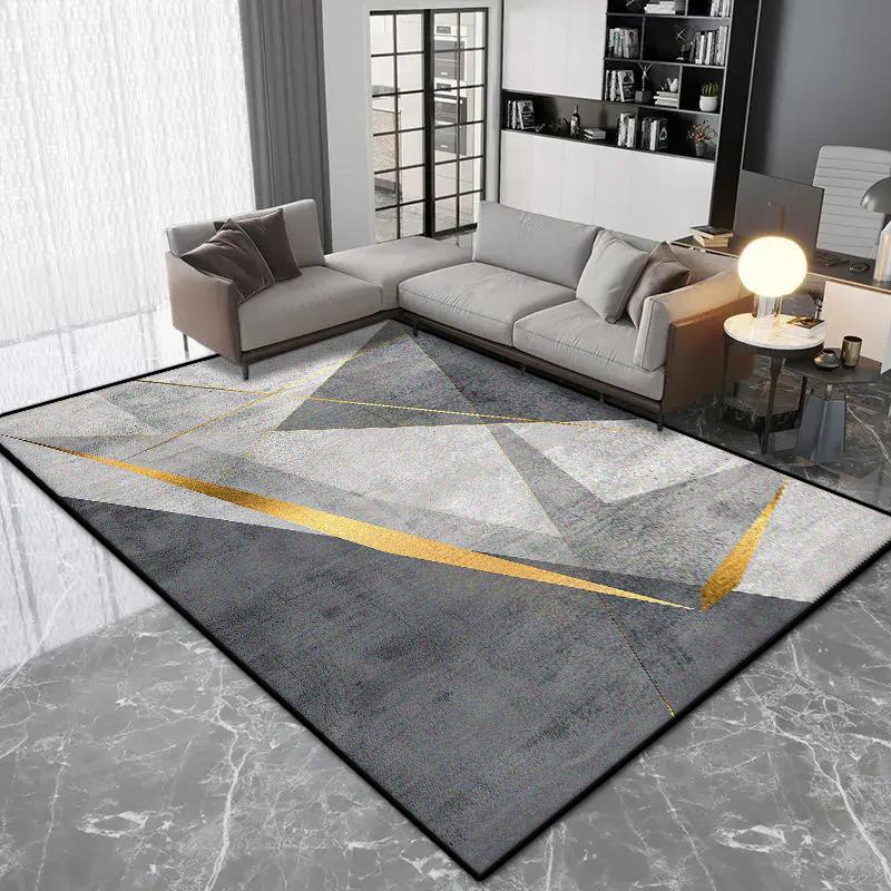 Nordic Geometric Style Carpet Living Room Luxury Decoration Bedroom Large Area Rugs Lounge Coffee Tables Non-slip Floor Mat Soft