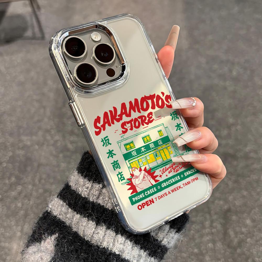 SAKAMOTOS DAYS Phone Case For iPhone 17 16e 16 15 14 13 12 11 mini Pro Max X XR XSMAX 8 7 Air Plus Transparent Soft Cover