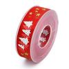Christmas Ribbon Christmas Tree Decoration Gift Package Decor 5m/20m Christmas Tree and Star Printing
