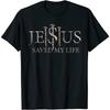 Jesus hat mein Leben gerettet Christliches Religiöses Gläubiges Geschenk Unisex T-Shirt