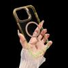 iPhone 17 Pro Max Gradient Magnetic Transparent Lens Stand Drop-Proof Case