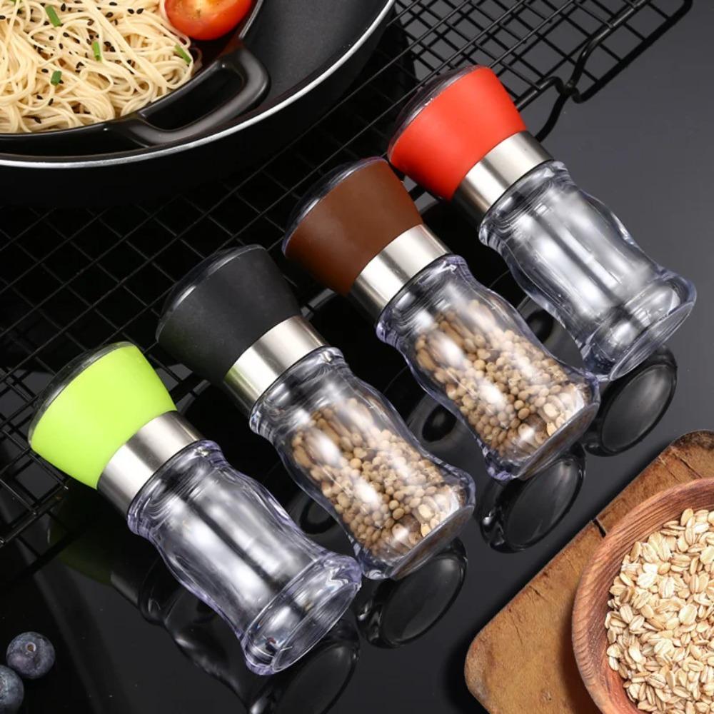 Refillable Salt and Pepper Grinder Adjustable Particle Size Seasoning Bottles Spice Mill  Steak