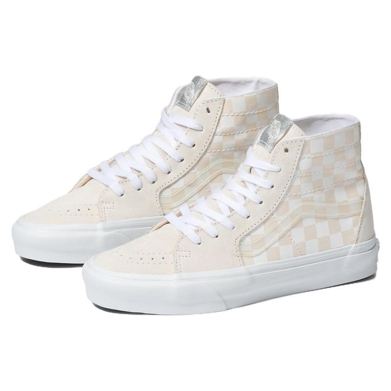 Vans Crystal Sidestripe Sk8 Hi Tapered Shoe 'White Checkerboard' Vans VN0A7Q62C13