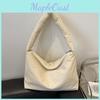 Sac à épaule unique mignon style coréen tendance Sac fourre-tout décontracté Sac à main en noir blanc kaki et vert