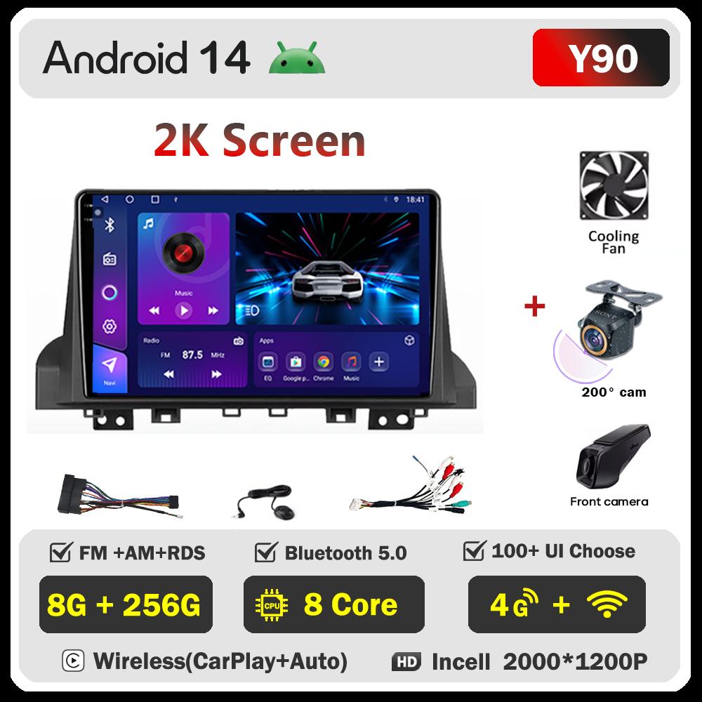 Android 14 For Moskvich 3 2022 - 2024 For JAC JS4 2020 - 2025 iEVS4 2019 - 2025 Refine S4 2018 - 2022 Car Radio GPS Touch Screen