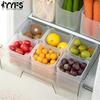 Set of 5 Plastic Refrigerator Storage Containers To Organize Food and Keep Food Fresh