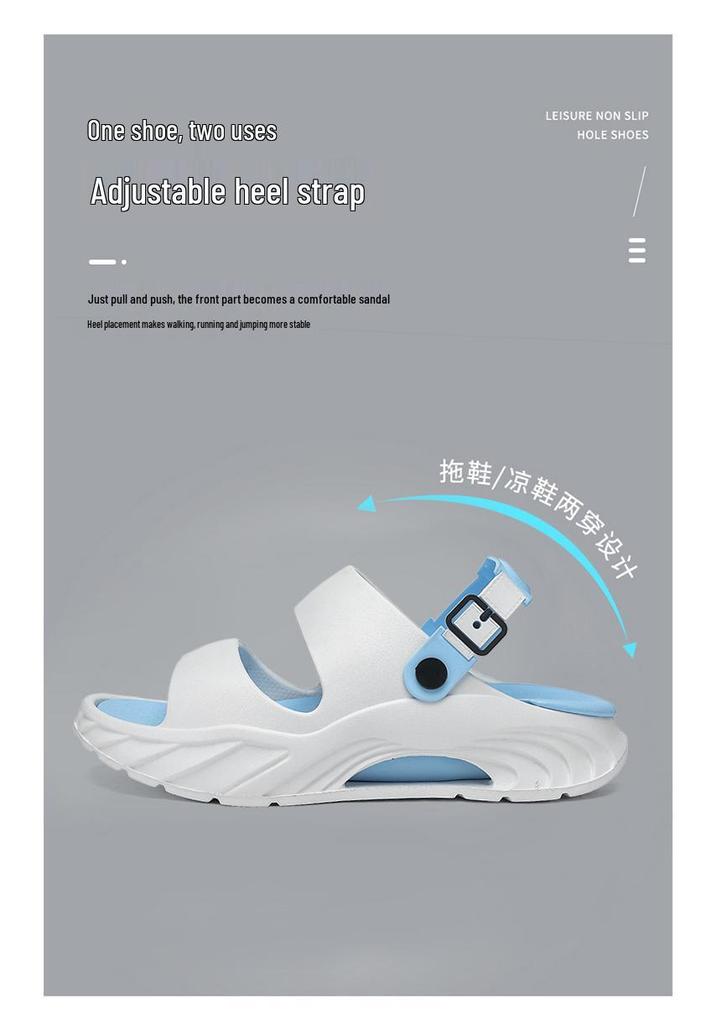 Men's Trendy EVA Cross-Strap Sandals – Thick Sole for Outdoor Sports & Beach