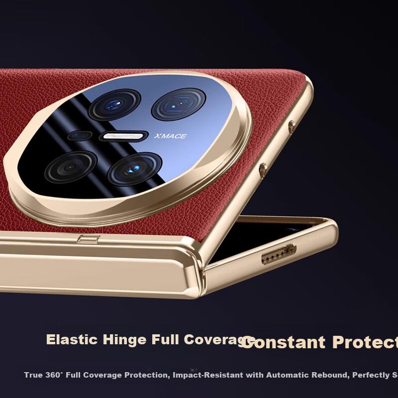 Huawei Mate X6 Classic Edition Phone Case Full Coverage Lens Genuine Leather Ultra-Thin Shockproof Business Unisex