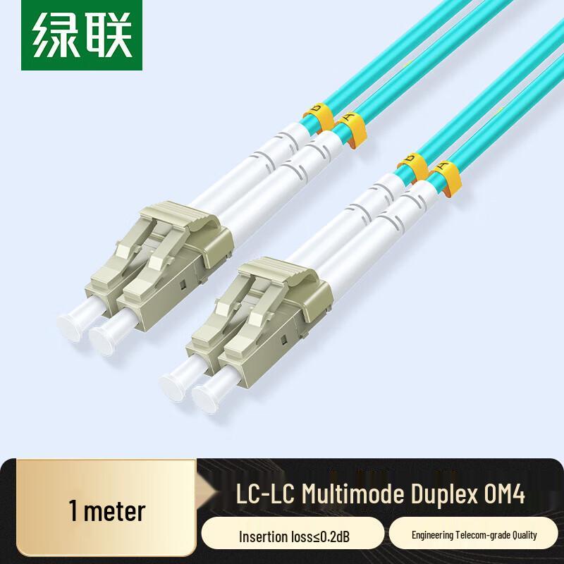 

UGREEN LC-LC OM4 Multimode Duplex LSZH Fiber Optic Patch Cable