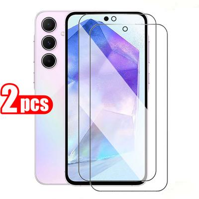 2 Stück A15 A25 4G 5G A35 A55 HD-Displayschutz aus gehärtetem Glas für Samsung Galaxy A05 A05S A04 A04S A14 A24 A34 A54 M14 M34 M54 M15 M25 M35 M55