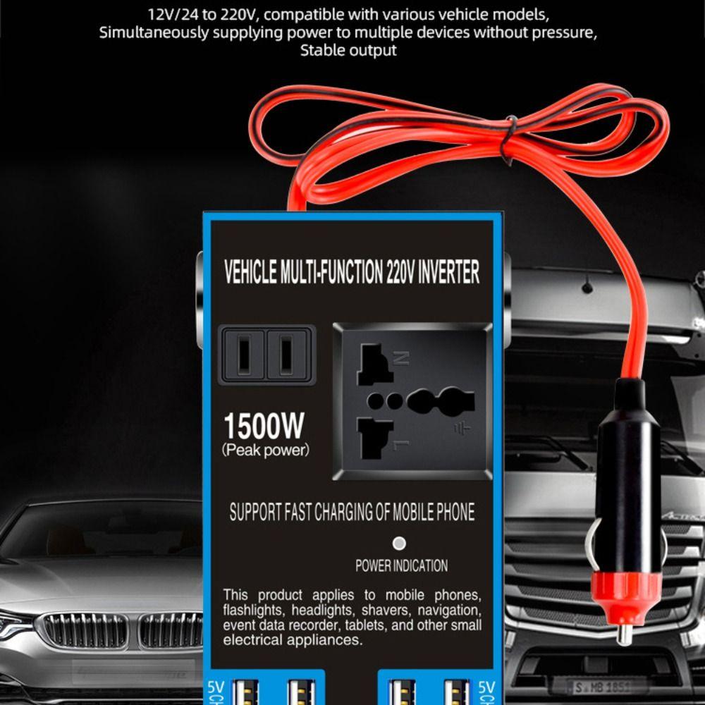 Universal Car Inverter DC 12V/24V To AC 220V Automobile Charger Inverter Car Converter Socket