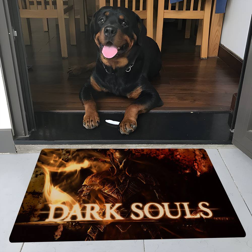 Classic D-dark Anime S-souls Game Hallway Carpet Washable Non-Slip Living Room Sofa Chairs Area Mat Kitchen Doormat Area Rug