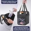 Dark Gray Portable Insulated Drink Carrier Foldable Cup Holder For Car Travel Delivery Coffee Beverage Outdoor Daily Storage