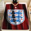 England national football logo Printed Flannel Blanket, soft throw for bedroom sofa, washable,soccer fan merchandise, great gift.