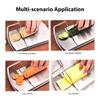 Stainless Steel Cheese Slicers Multi Purpose Kitchen Tool Cheese Slicers Cutter Board Precise Measurement Non Slip Base