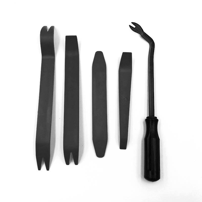 Набор инструментов для автоакустики из 5 предметов: Утолщенная монтировка, 6-дюймовая резиновая пряжка, отвертка для настраиваемого снятия