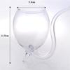 Heat Resistant Transparent Cocktail Glass Cup with Straw for Wine Whiskey Milk Juice Tea Sipping Sipping Cup with Drinking Tube