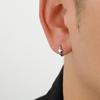 Sterling Silver Geometric Starburst Earrings for Men, Women & Students