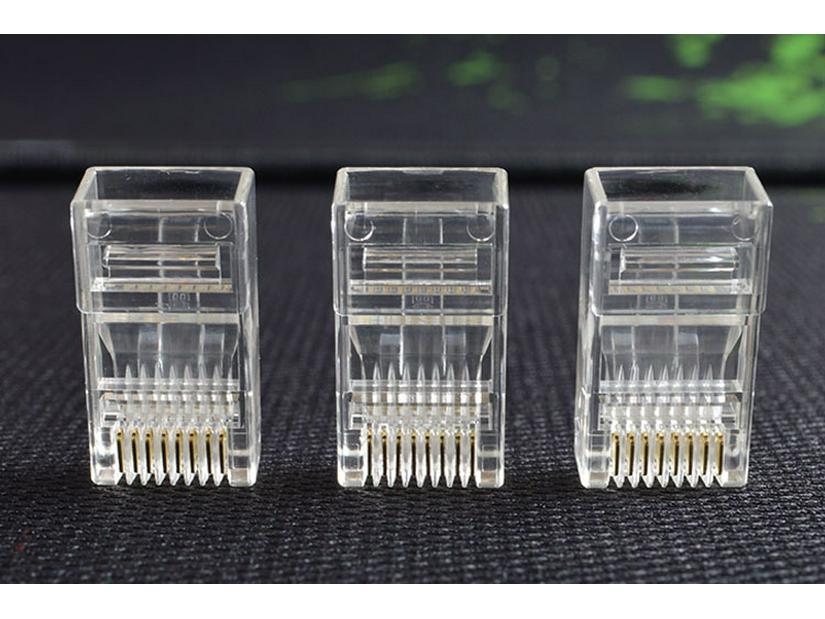 1000 Pcs RJ45 Cat5e 8P8C Network Cable Crystal Plugs for 100Mbps