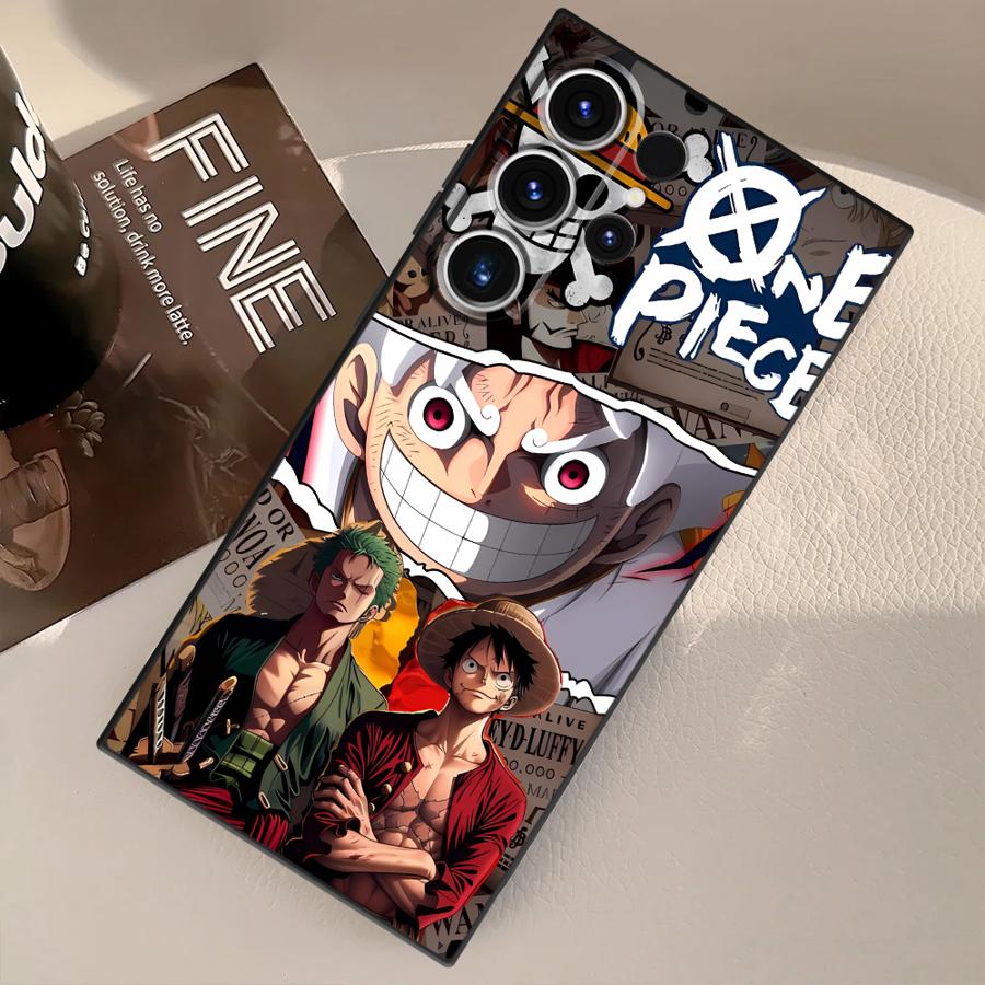 Anime Luffy Zoro Funda Phone Cover Case for Samsung Galaxy S21 S23 FE S22 S24 Plus S20 S25 Ultra S9