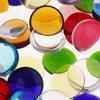 100g Round Shape Clear Glass Mosaic Tiles for Making Kids Crafts 15mm