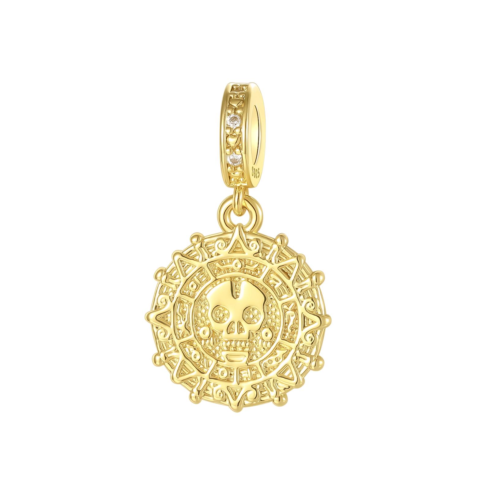 

Copper Halloween Series Skull Head Tag Pendant Jewelry Beads For Original Bracelet Exquisite Plata Bead Women Gift