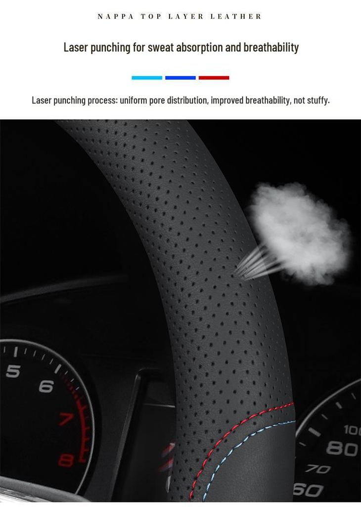 Lynk & Co Steering Wheel Cover - Genuine Leather for 08/06EMP/07EMP/01/02/03/05/06/09 Models