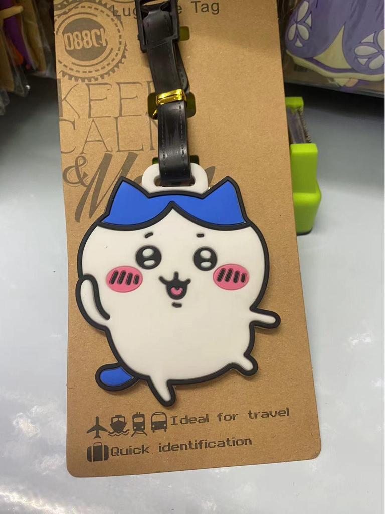Chiikawa Cute Bear & Hachi Usagi Luggage Tag PVC Pendant