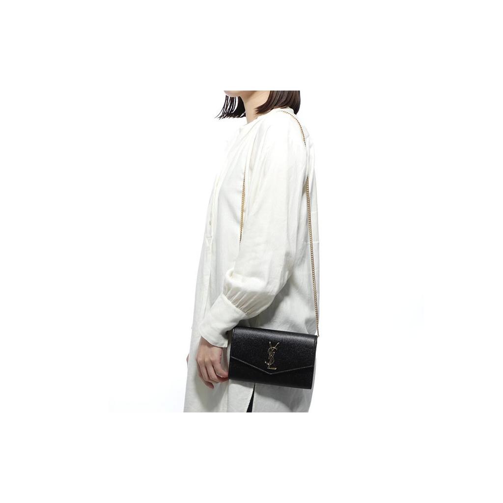 Saint Laurent Uptown Wallet On Chain Nero Women Shoulder_bags Black 607788-1GF0J-1000