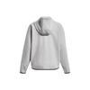 Under Armour Printed Hooded Fleece Zip-Up Sports Jacket Women Tops Gray 1379842-011