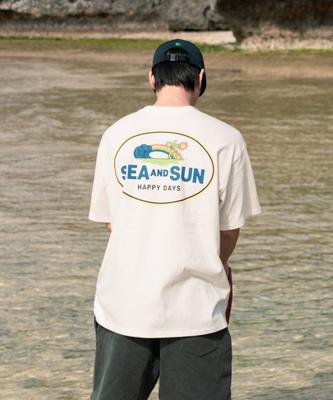 BIGWAVE COLLECTIVE C&Sun Happy Days Short Sleeve T-Shirt (Off-White)